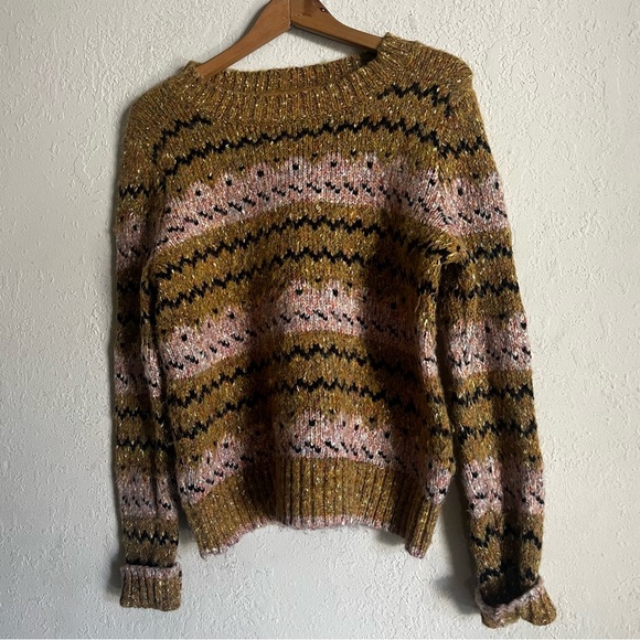 LOFT Ann Taylor Chunky Knit Fair Isle Sweater - Picture 1 of 5